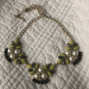 Beaded Crystal Statement Necklace